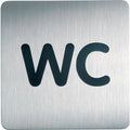 Pic infobord togram toilet durable zelfklevend aluminium 15x15