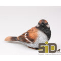 Season inspired decoration beeld vogel mus m 14,5x6,5x8,5cm
