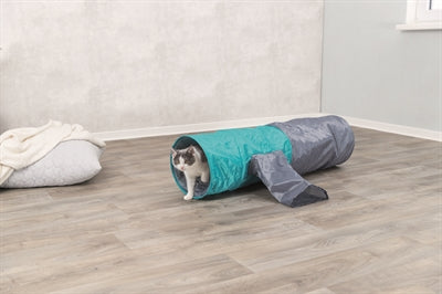 Trixie spielt Tunnelkatze