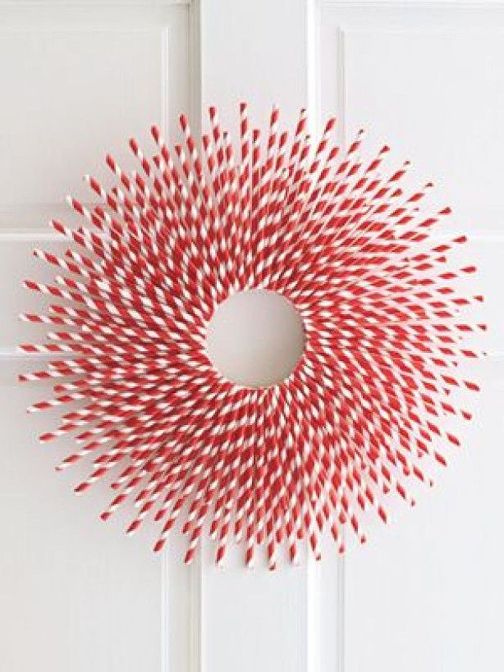 American crafts • paper straws 4 crimson stripe