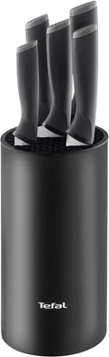 Tefal comfort knives messenset - 5-delig - met blok - zwart