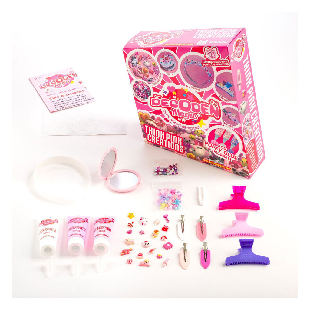 Gear2play decoden magic - deluxe: think pink creations puffylijm knutselpakket