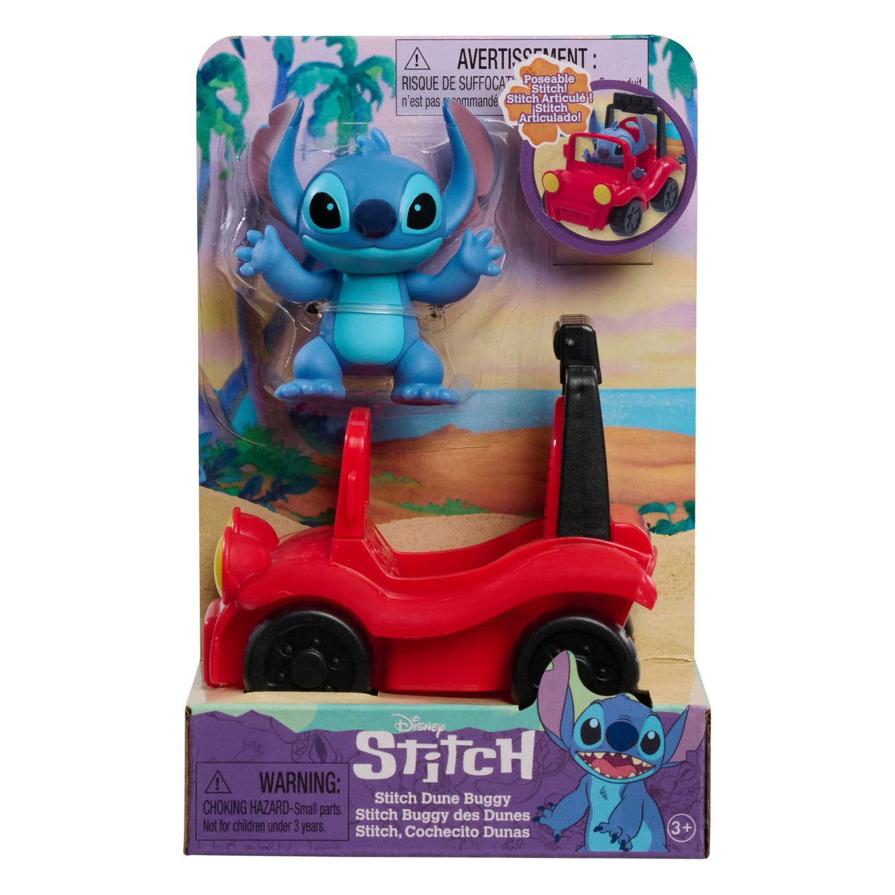 Just play stitch met strandbuggy speelgoedauto