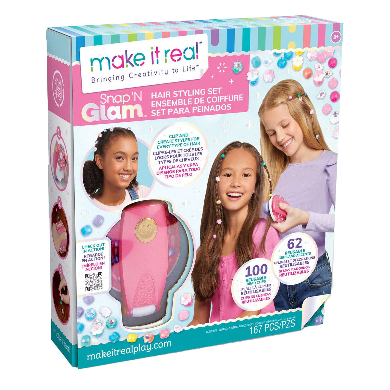 Make it real versier je haar met kralen en bedels set