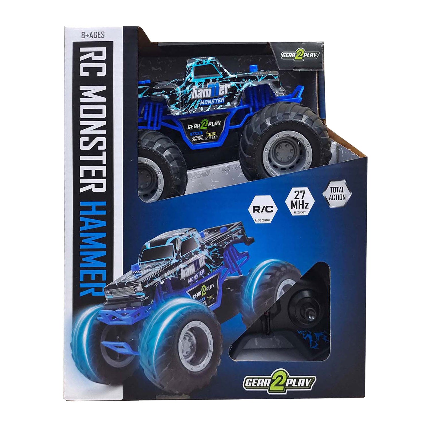 Gear2play rc bestuurbare auto monster hammer