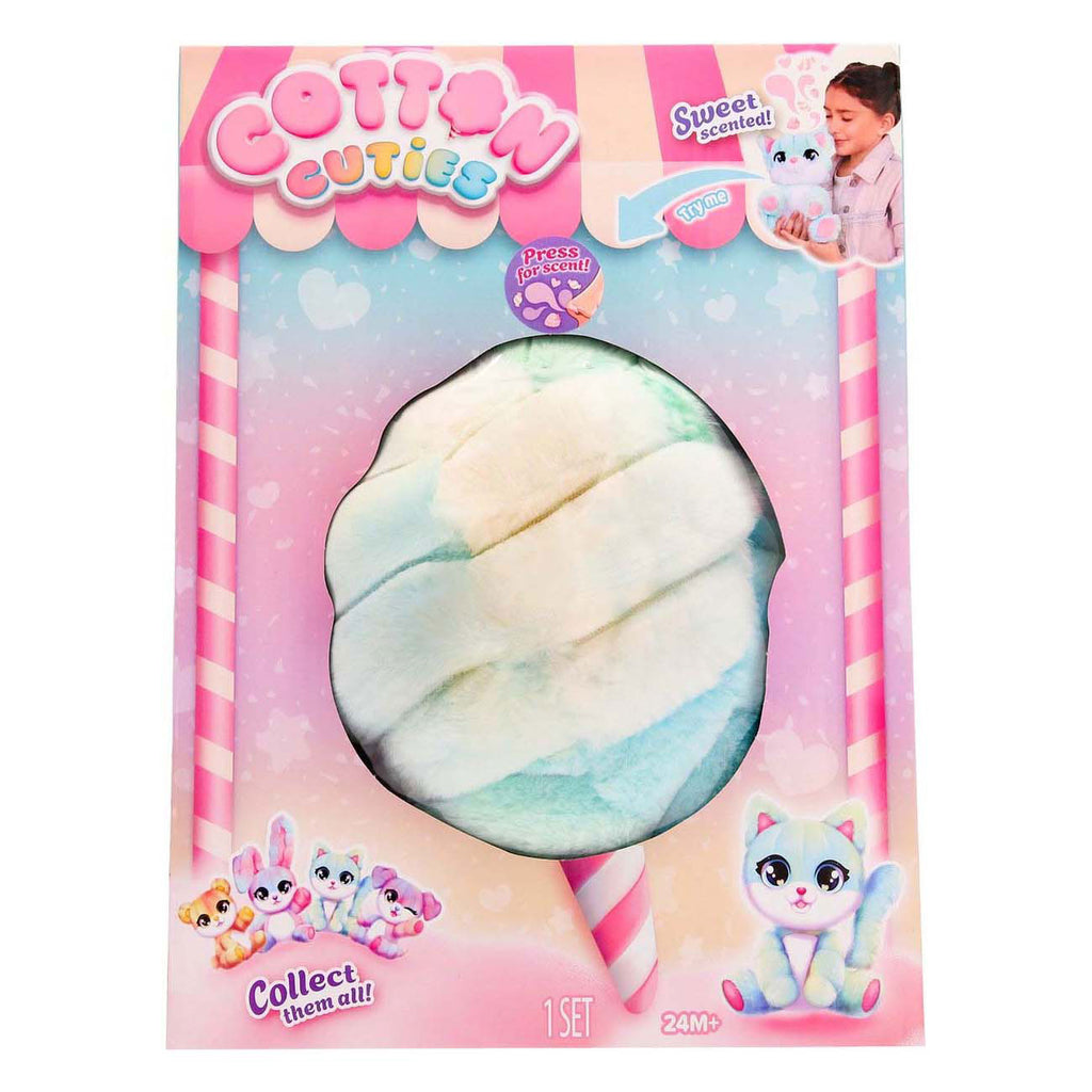 Spectron Cotton Cuties Kitty – duftendes Kuscheltier aus Zuckerwatte, 30 cm