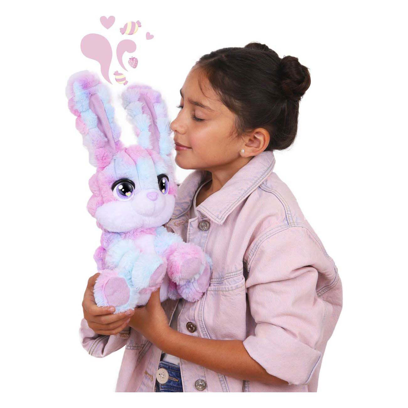 Spectron Cotton Cuties Hase – duftendes Zuckerwatte-Kuscheltier – 30 cm