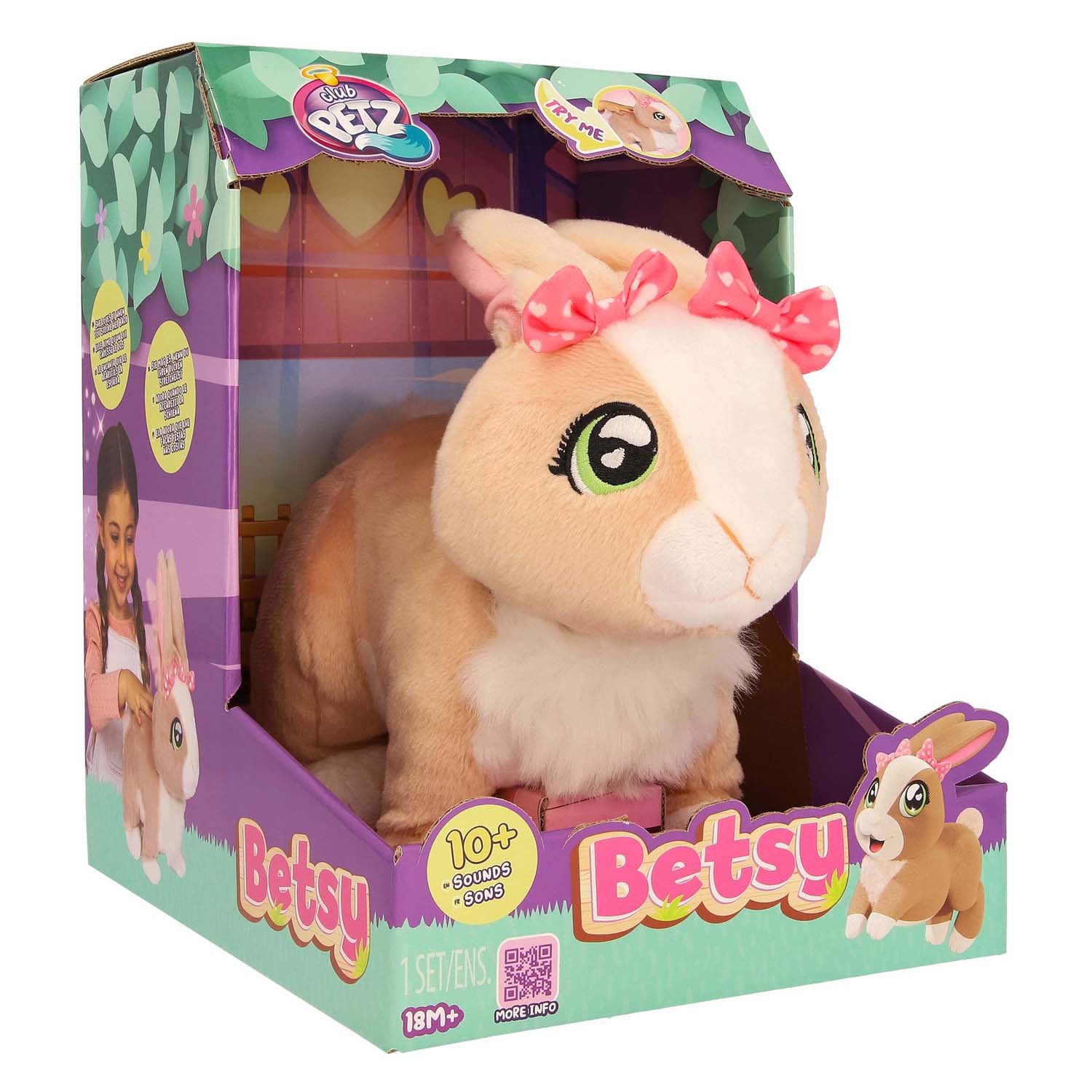 Spectron Club Petz Betsy Browny Kaninchen interaktives Kuscheltier