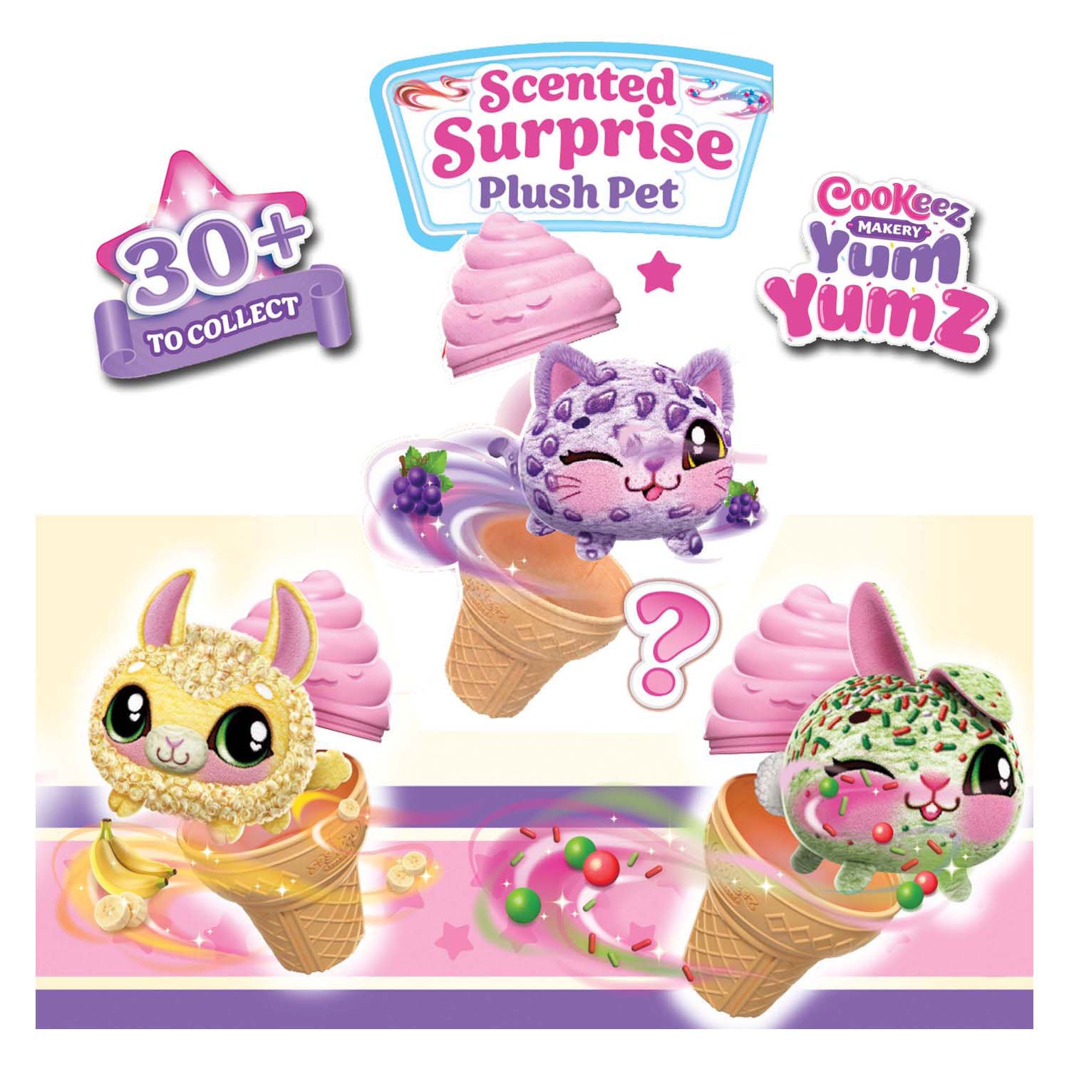 Spectron Cookeez Makery Yum Yumz Überraschungs-Kuscheltier, 2er-Pack