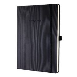 Sigel notitieboek conceptum pure a4 zwart hardcover 194 pagin's 80 grams lijn