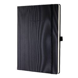 Sigel notitieboek conceptum pure a4 zwart hardcover 194 pagin's 80 grams lijn