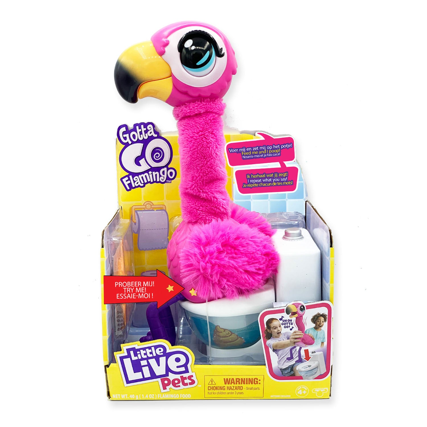 Spectron Gottago Flamingo interaktives Kuscheltier