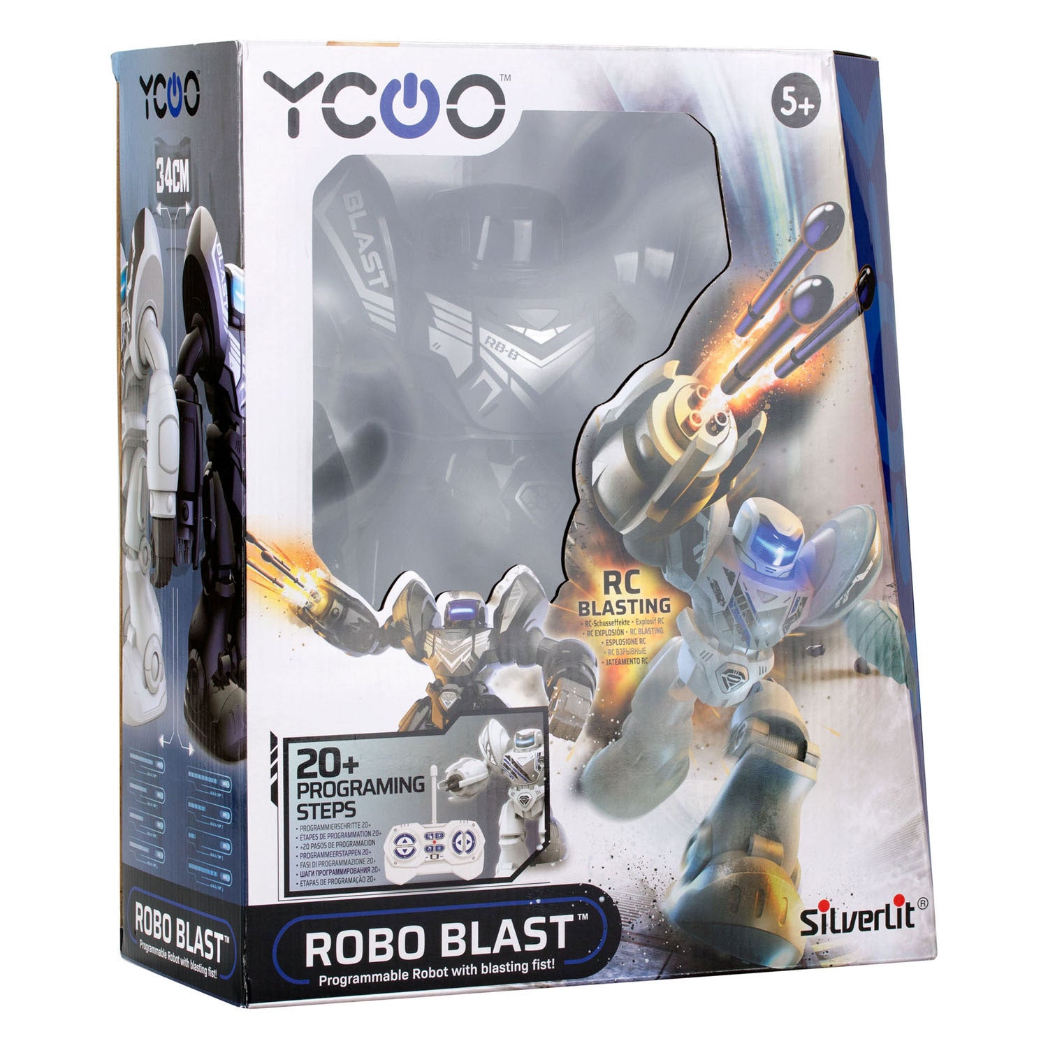 Silberroboter Robo Schwarz Schwarz Schwarz