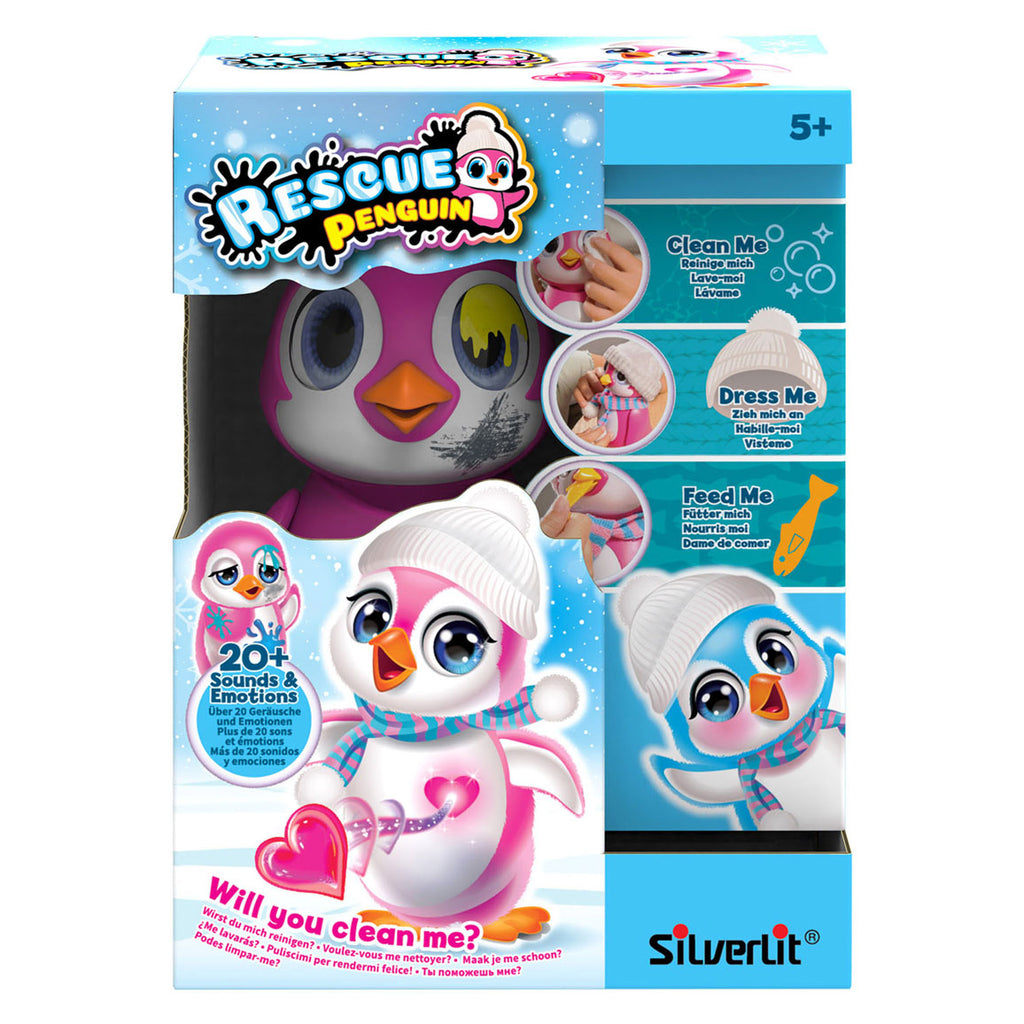 Silverlit Rescue interaktiver Pinguin Pink