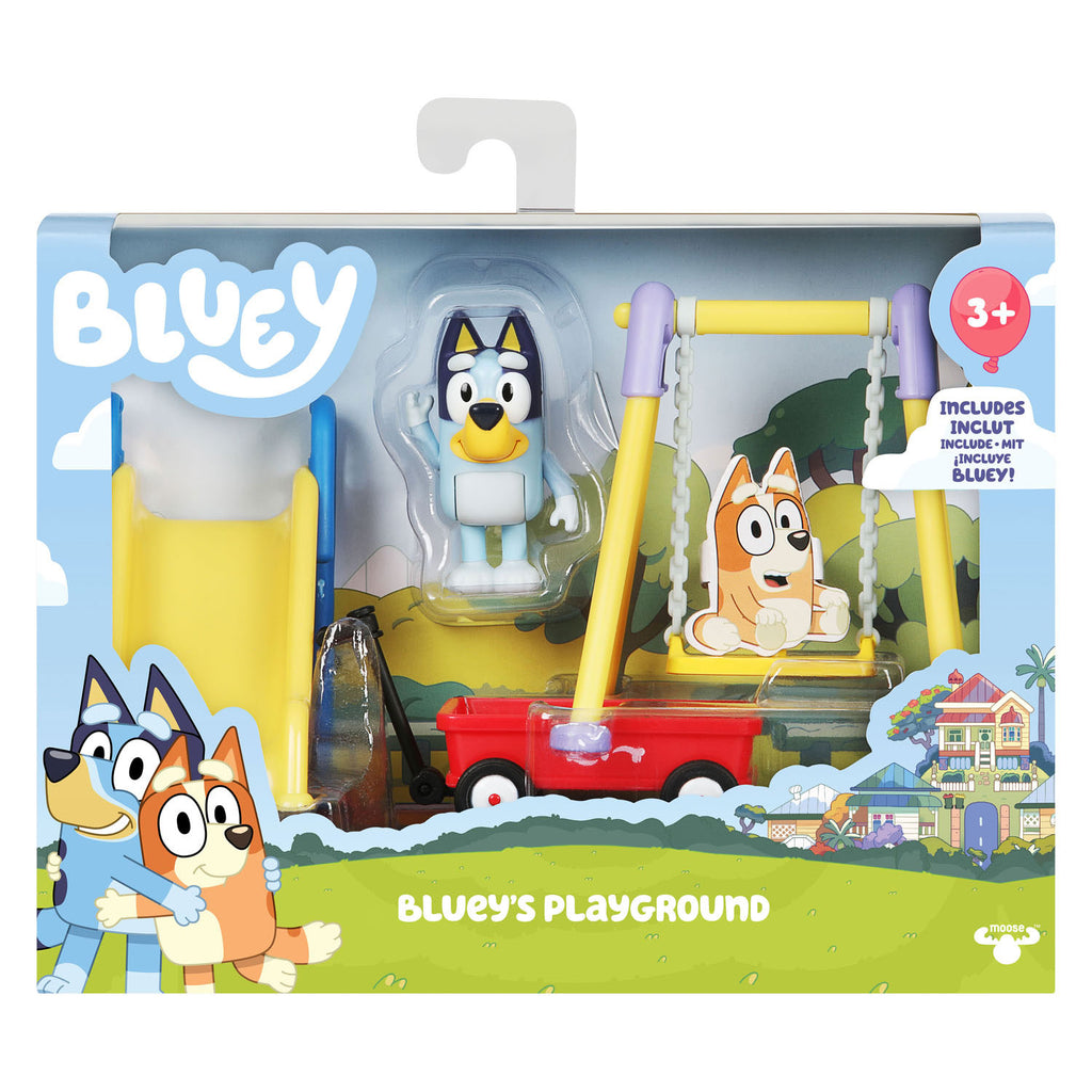 Elchspielzeug Bluey Mini-Spielset Blueys Spielplatz