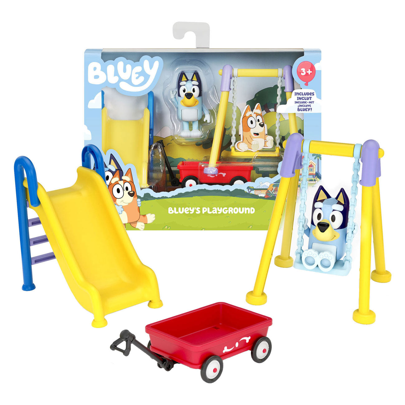 Elchspielzeug Bluey Mini-Spielset Blueys Spielplatz