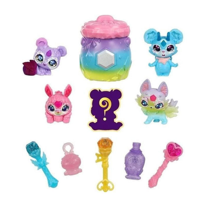 Moose Toys Mixies Mixlings Sammelkessel Magischer Regenbogen, 5er-Pack