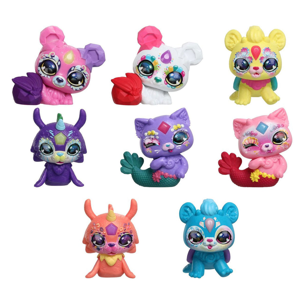 Moose Toys Magic Mixies Mixlings Fizz and Discover Kettle Crystal Woods Serie 3, 2er-Pack