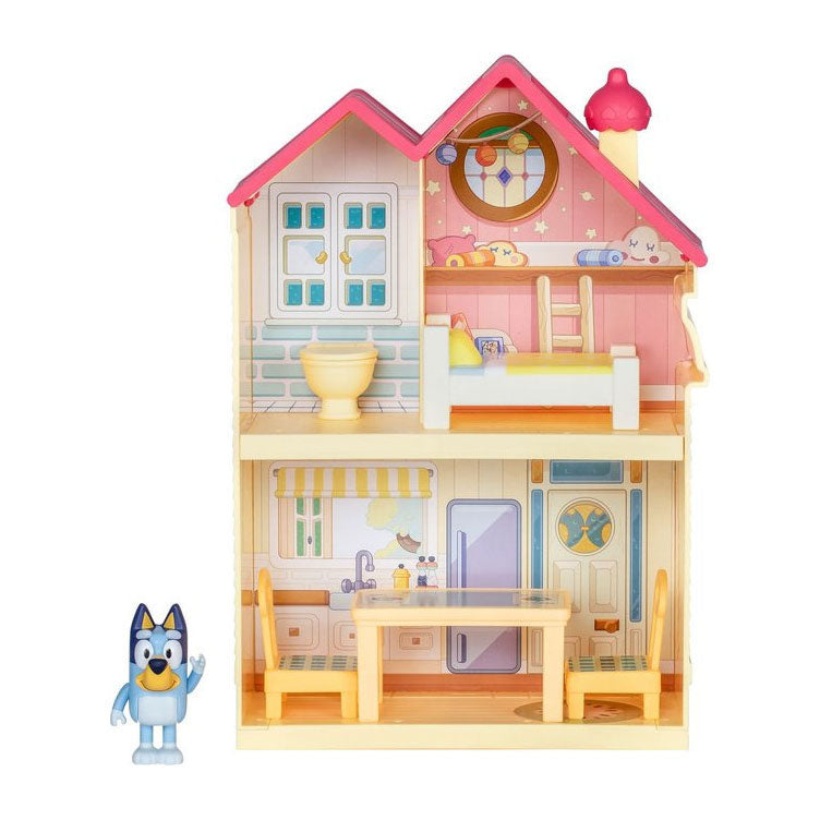 Moose Toys Bluey Mini-Spielhaus mit Möbeln und Spielfigur