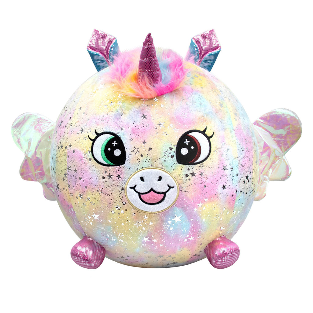 Moose Toys Biggies aufblasbares Einhorn-Regenbogen-Kuscheltier