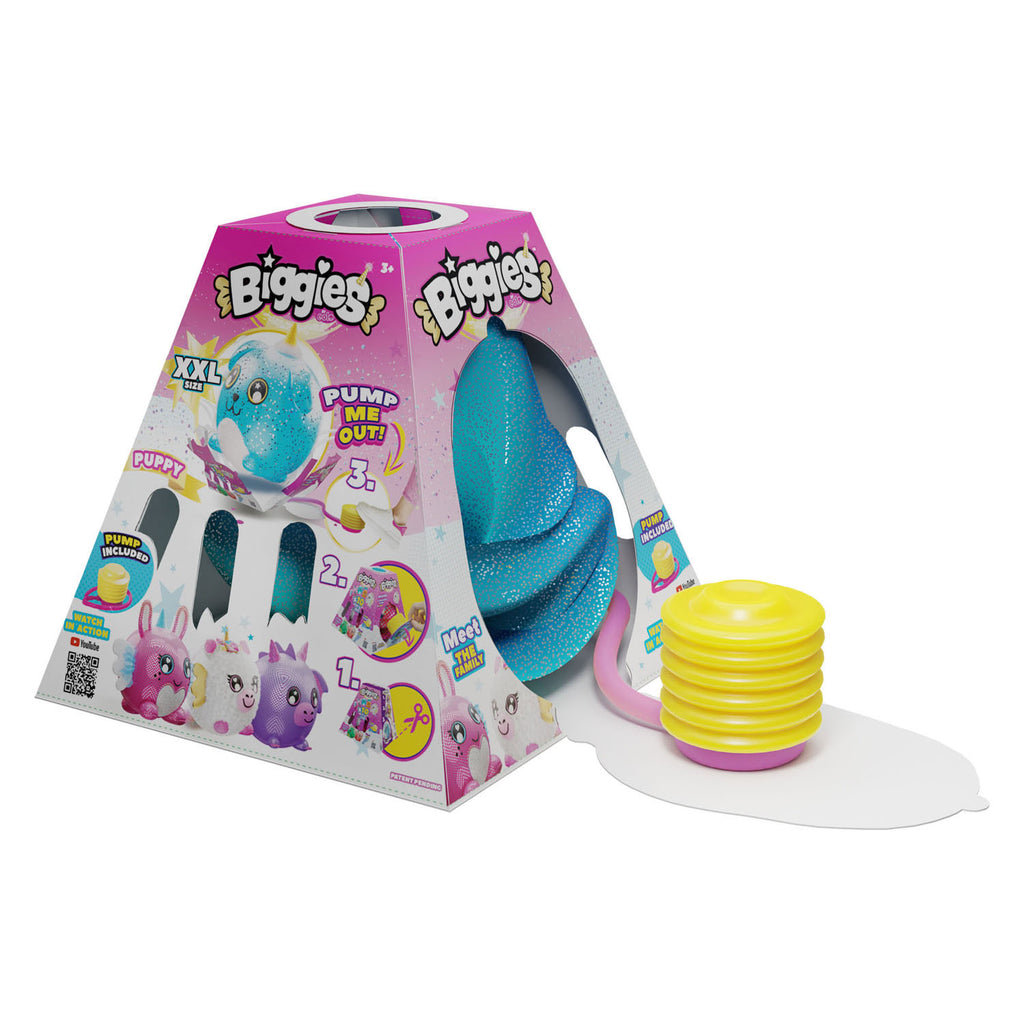 Moose Toys Biggies aufblasbares Einhorn-Regenbogen-Kuscheltier
