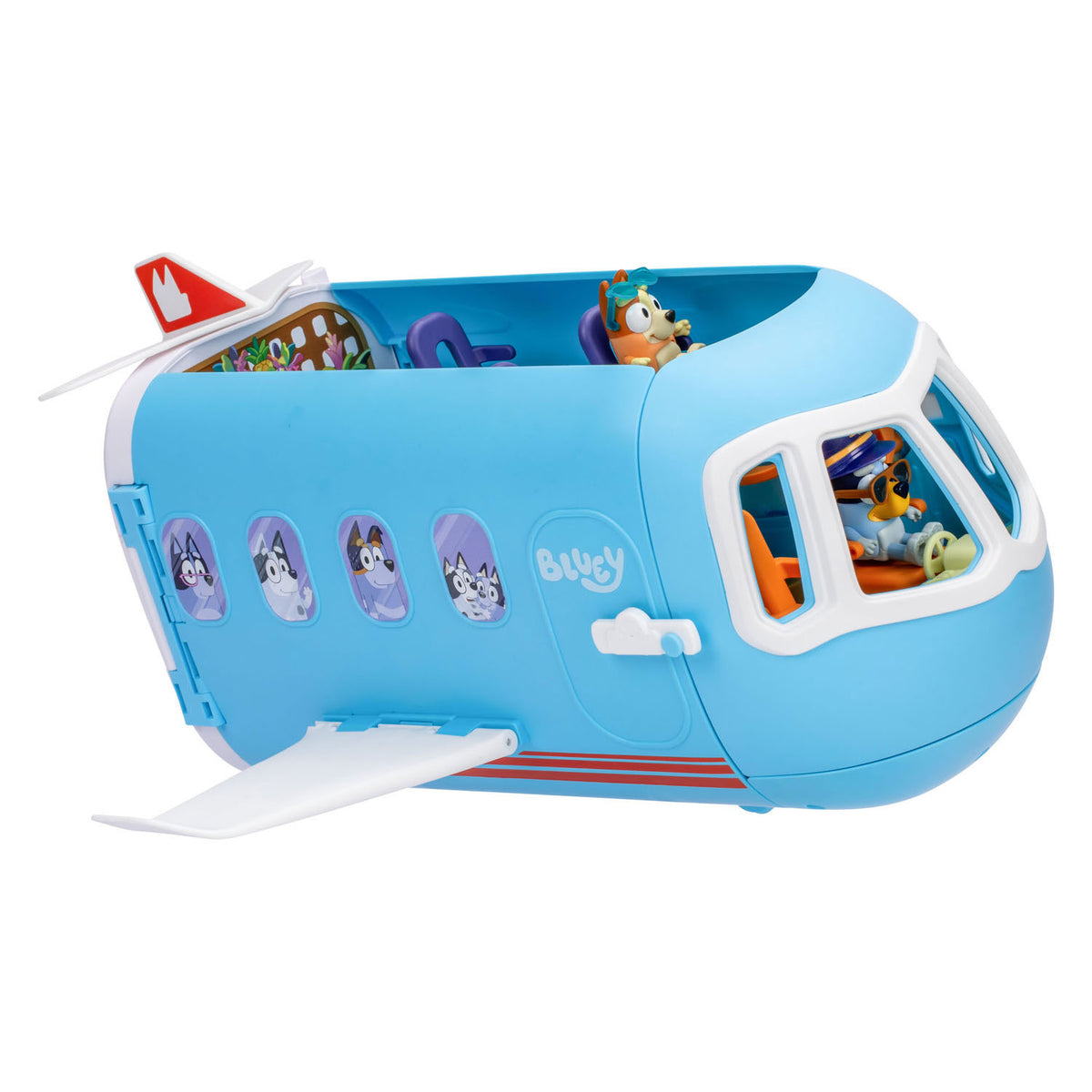 Moose Toys Bluey 3-in-1 Flugzeug mit 2 Figuren