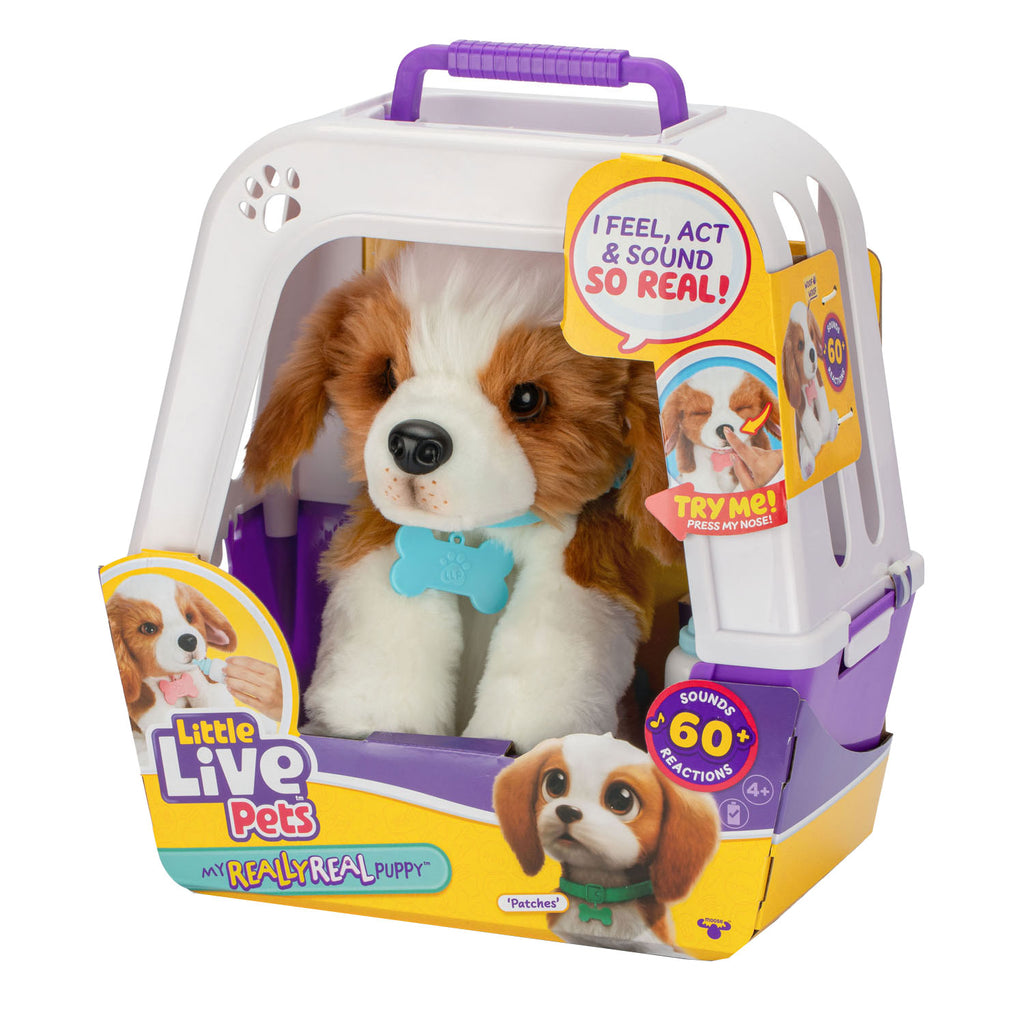 Little live pets my really real puppy knuffel in hok