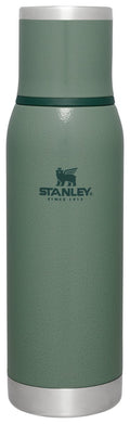 Stanley adventure to-go thermosfles 750 ml - 20 uur warm - 25 uur koud - lekvrij - geïsoleerd deksel - bpa-vrij - doorschenkstop om gecontroleerd te schenken - hammertone green