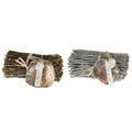 Naturel collections kokosvinger bundel met schelpen 20cm