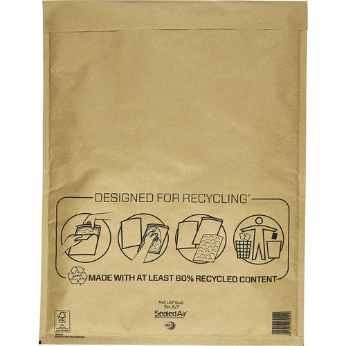 Luchtkussenvelop sealed air mail lite lite 79 gsm goudgeel