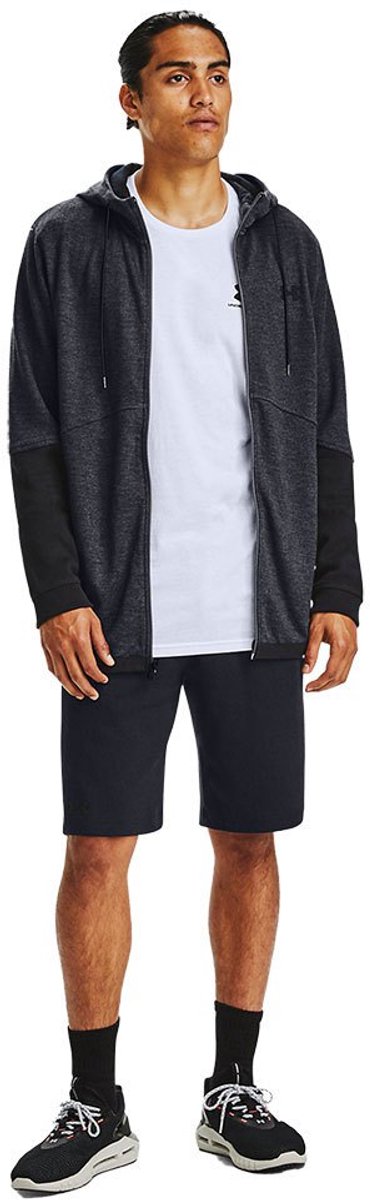 Under armour ua sportstyle left chest ls-wht heren sportshirt - wit - zwart xl