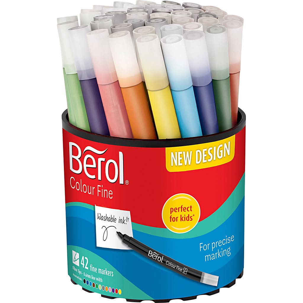 Https: www.cchobby.nl berol-colourfine-d-10-mm-lijndikte-0-3-0-7-mm-diverse-kleuren-42-stuk-1-doosje