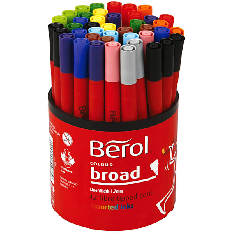 Https: www.cchobby.nl berol-stift-d-10-mm-lijndikte-1-1-7-mm-diverse-kleuren-42-stuk-1-doosje