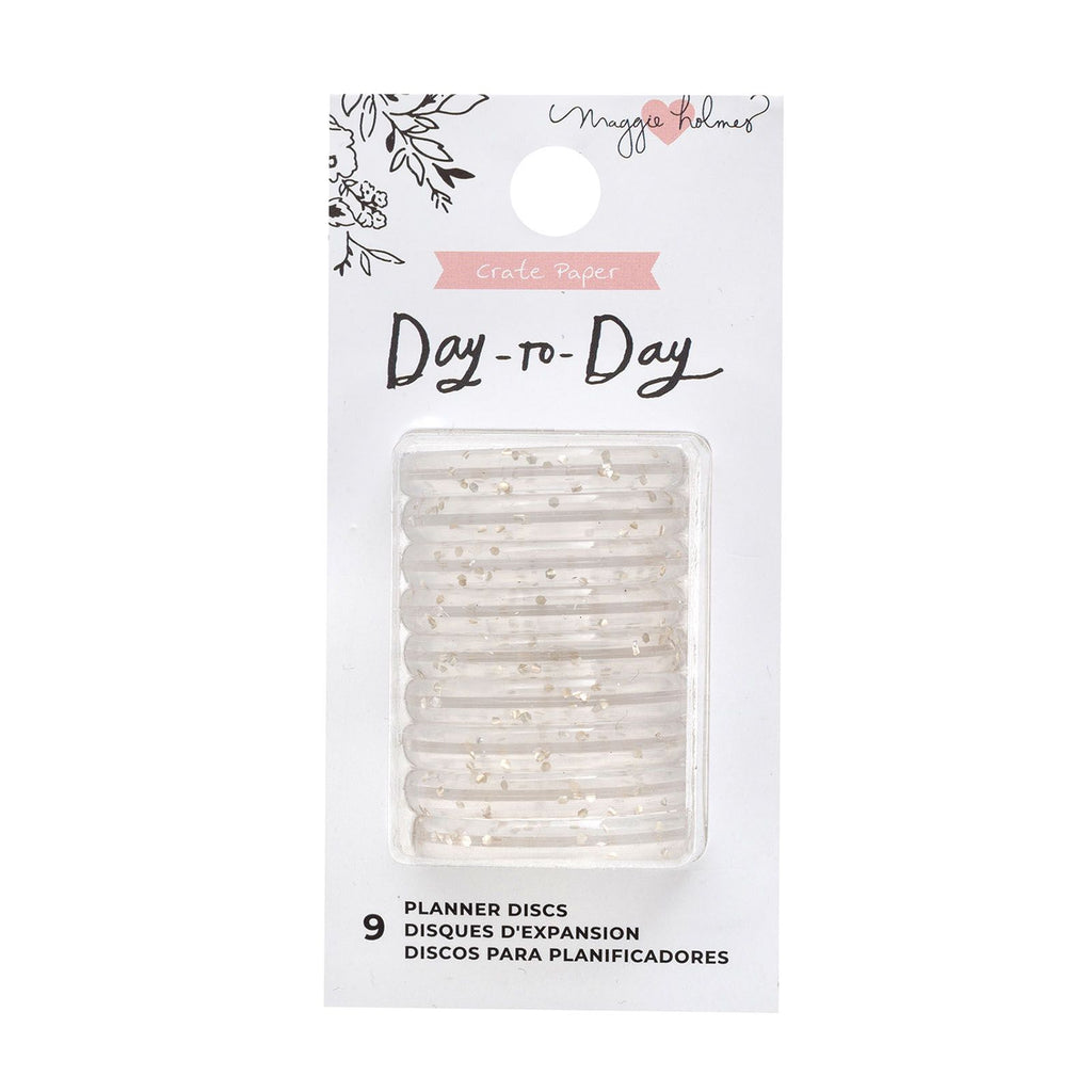 Crate paper • day-to-day planner discs small gold glitter