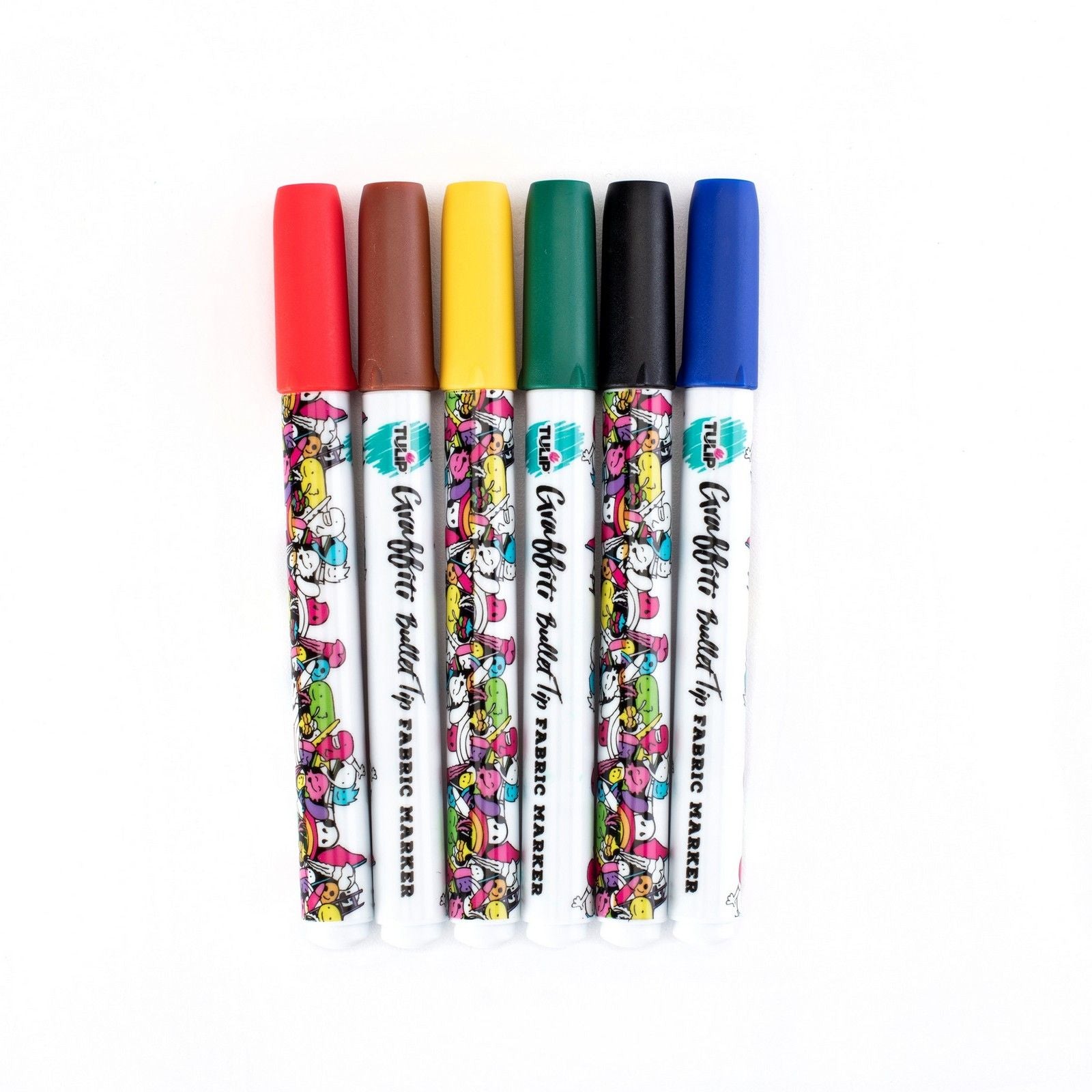 Tulip • textielstiften graffiti rainbow 6st.