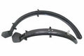 Spatbordset 24 pvc zwart 56mm
