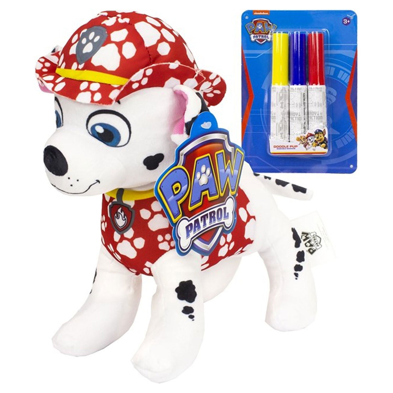 Sambro Paw Patrol Malplüschtier mit Stiften - Marshall