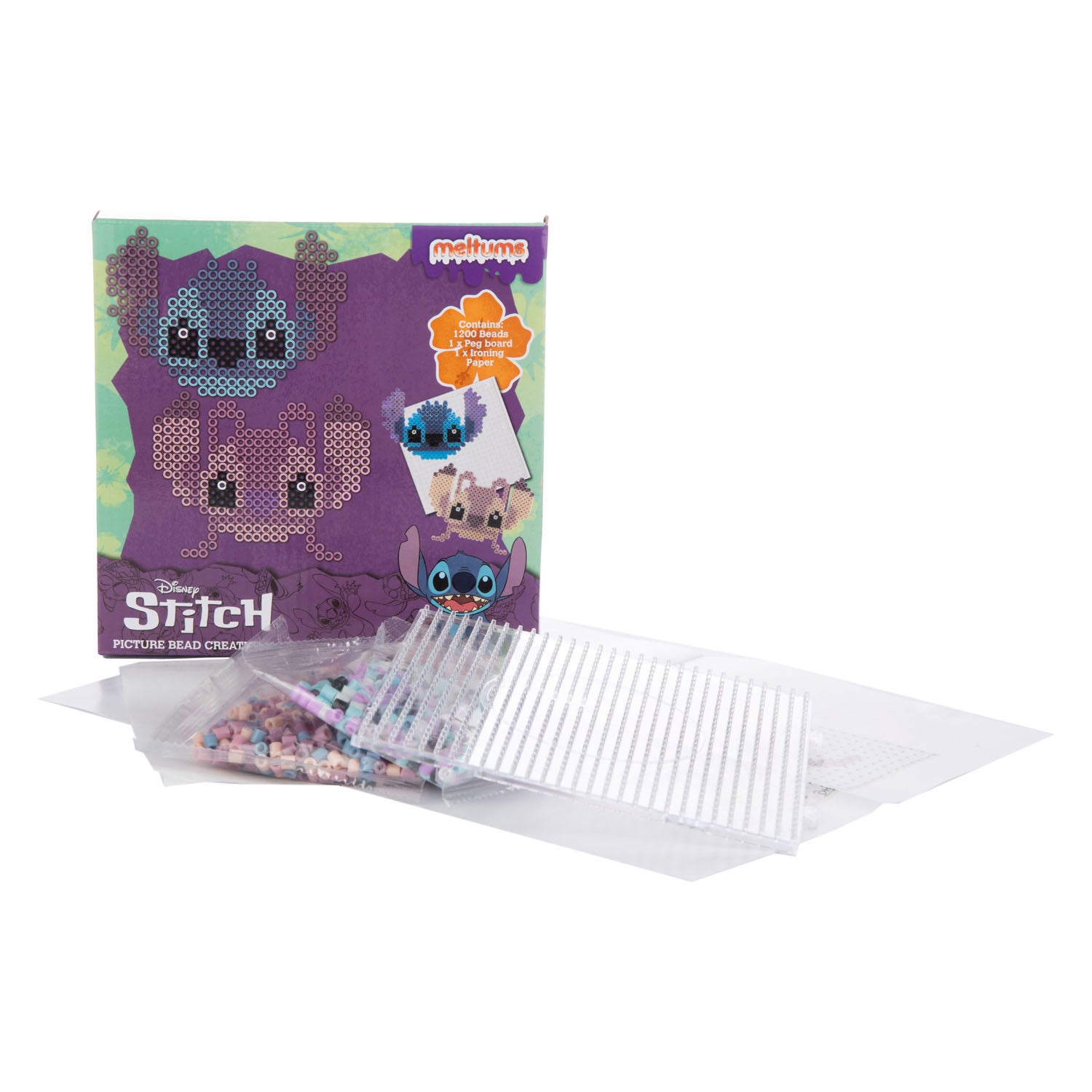 Dinotoys apeldoorn stitch strijkkralen set met 1200 kraaltjes