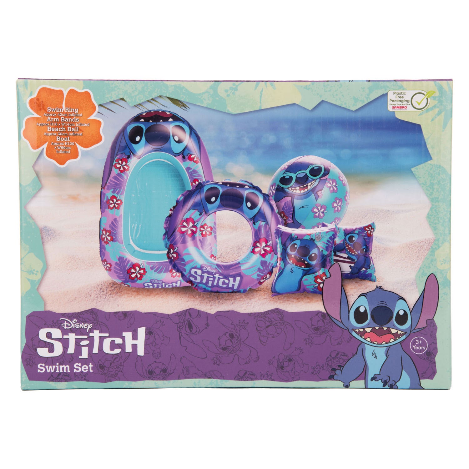 Sambro Stitch Schwimmset mit Boot, 5-teilig.