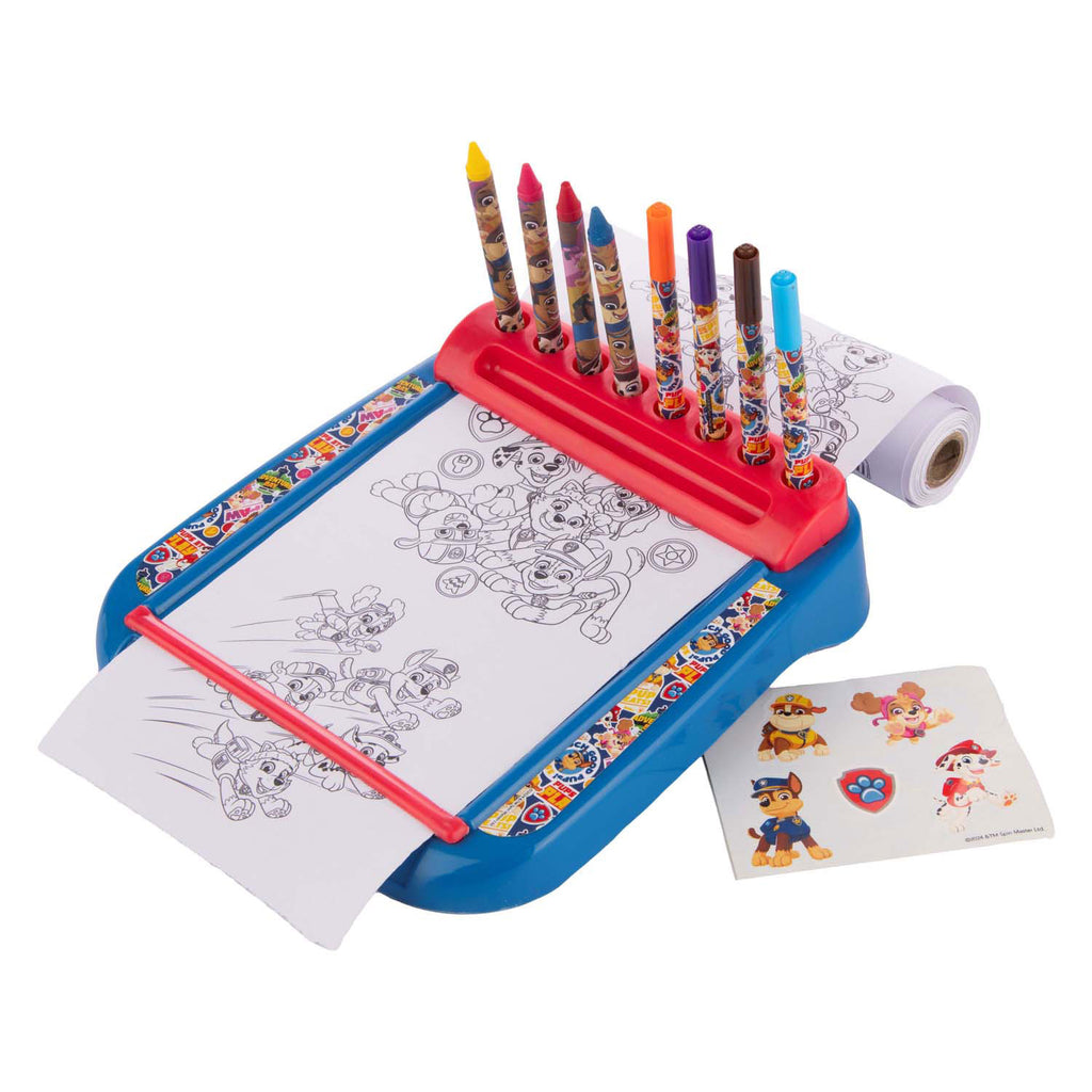 Sambro Paw Patrol Zeichenbrett mit Farbrollenset, 12-teilig.