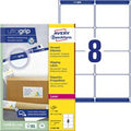 Adresetiketten avery wit 800 stuks