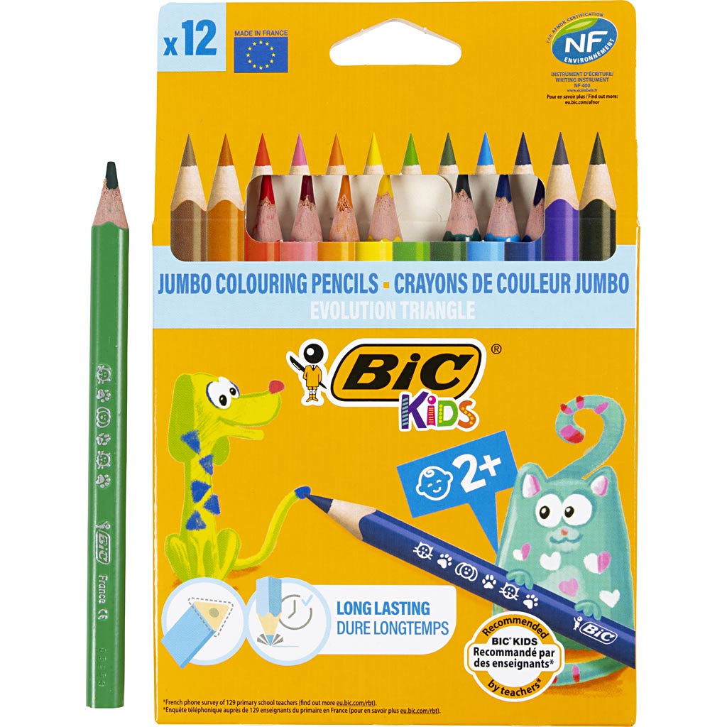 Bic kids ecolutions evolution triangle, 12st.
