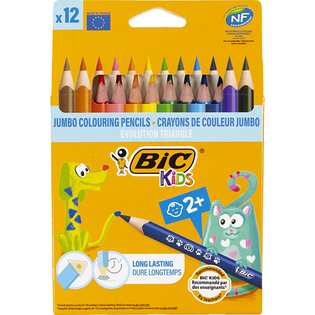 Bic kids ecolutions evolution triangle, 12st.