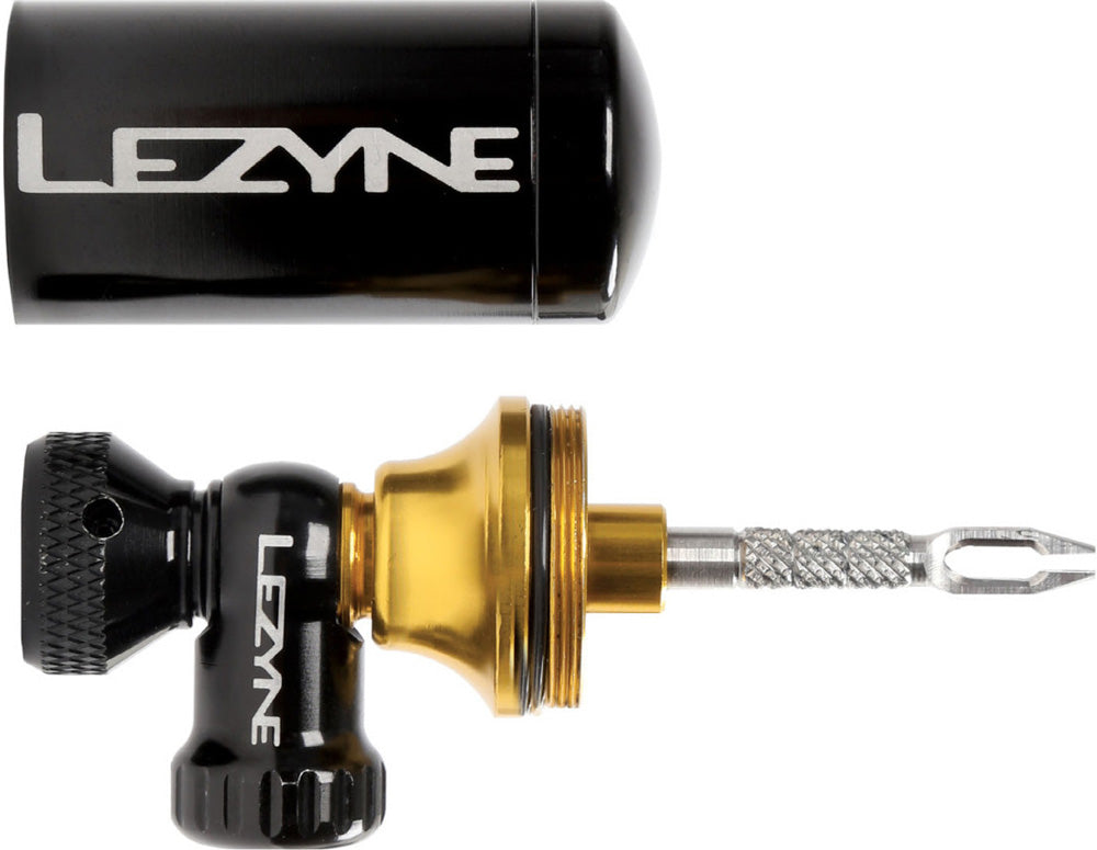 Lezyne co2 tubeless blaster black-gold