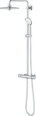 Grohe euphoria regendoucheset opbouw- hoofddouche 26cm - massage handdouche rond - thermostatisch - chroom