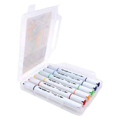 12 acryl driehoekige markers met 2 kleur