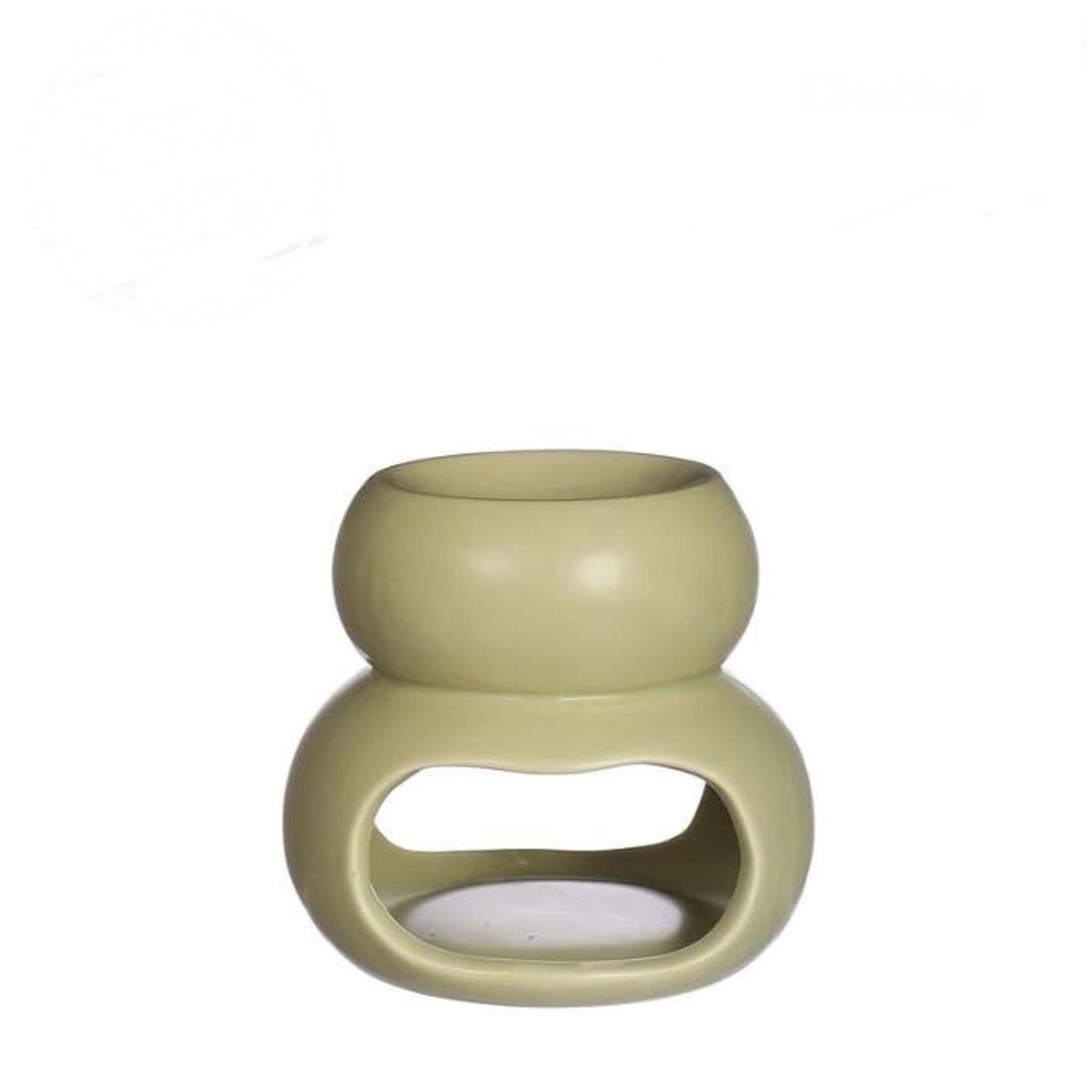 Ideas 4 seasons chubby geurbrander jade groen ø10xh9cm