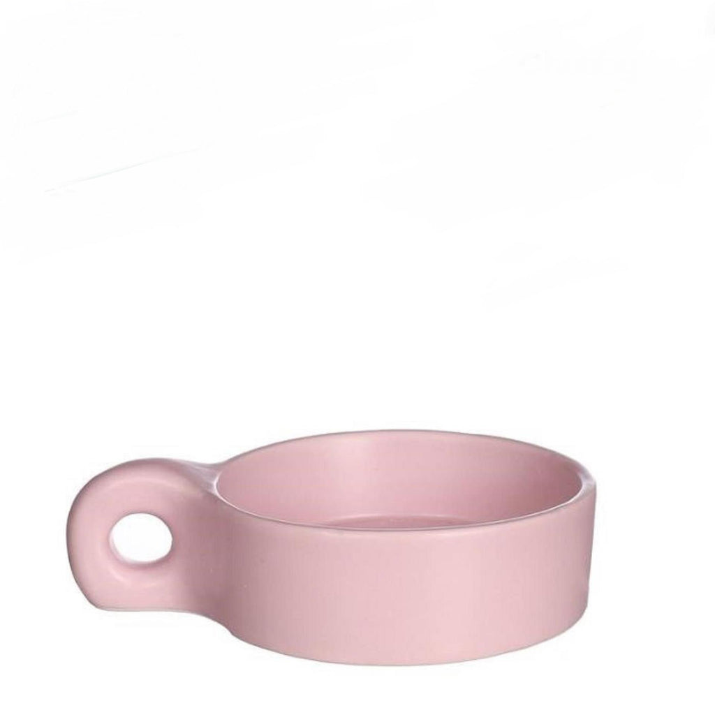 Ideas 4 seasons chubby kaarsenhouder roze 13,5x9,5x3,3cm