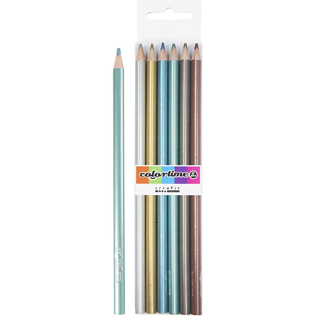 Https: www.cchobby.nl colortime-kleurpotloden-l-17-45-cm-vulling-3-mm-metallic-kleuren-6-stuk-1-doos