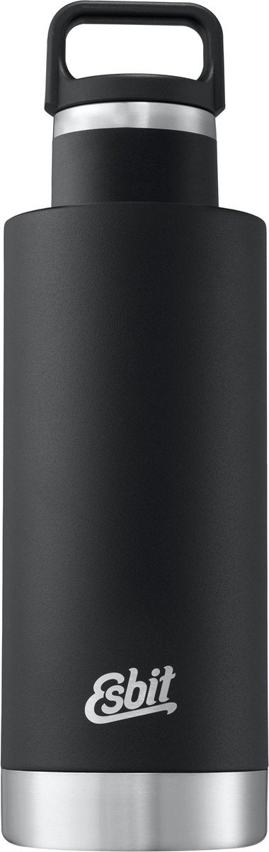 Esbit sculptor thermosfles - 750ml - mat zwart - lusdop - lekvrij